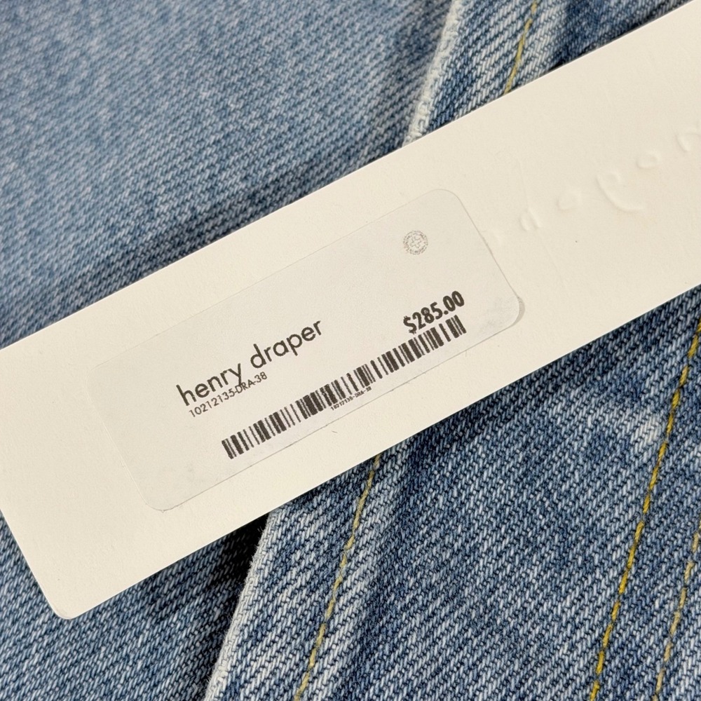 Imogene + Willie Henry Draper Mens 38 NWT Vidalia Mills selvage Denim Jeans - Picture 2 of 14
